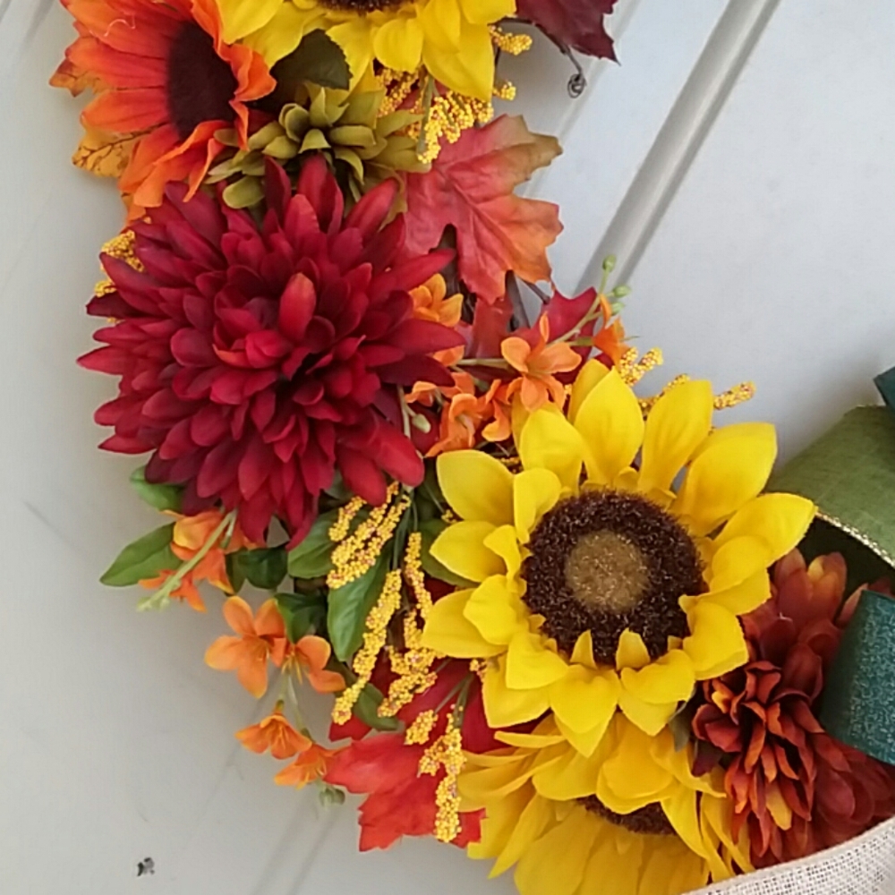 Sunflower Wreath by Wreathy Wonders - Picture 3 of 6